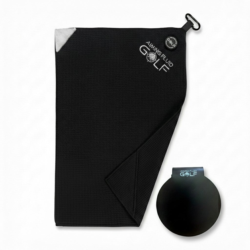 Stubby Magnetic Golf Towel + Landing Pad System