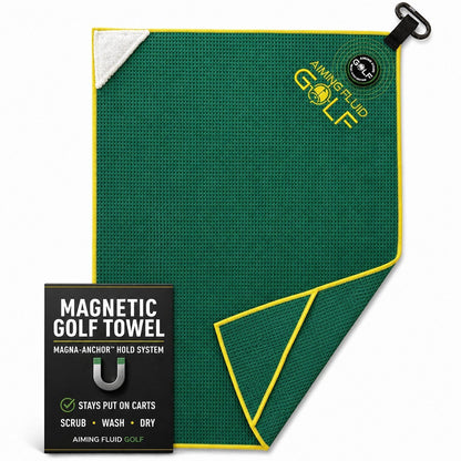 Magna-Anchor™ Magnetic Golf Towel – Stubby (16×24)