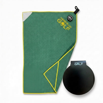 Stubby Magnetic Golf Towel + Landing Pad System
