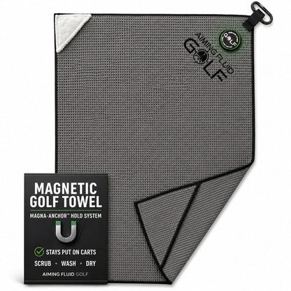 Magna-Anchor™ Magnetic Golf Towel – Stubby (16×24)