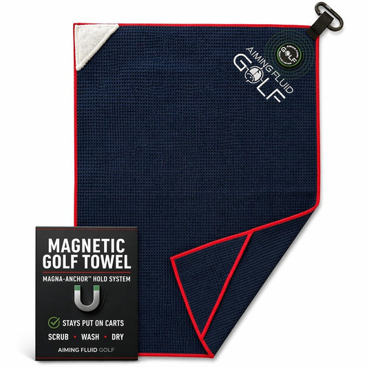 Magna-Anchor™ Magnetic Golf Towel – Stubby (16×24)