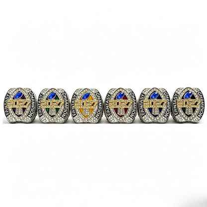 2027 Fantasy Football Championship Ring Replica – Ram Head Design with Color Enamel Details