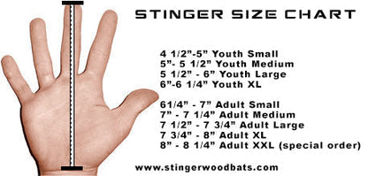 Sting Squad Batting Gloves - White & Gold
