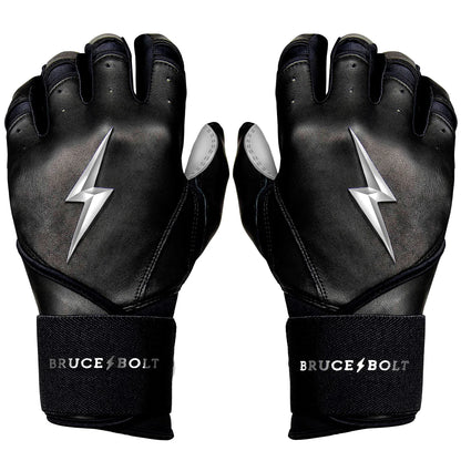 Bruce Bolt Premium Pro Chrome Series Long Cuff Batting Gloves