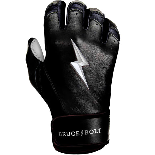 Bruce Bolt Premium Pro Chrome Series Short Cuff Batting Gloves