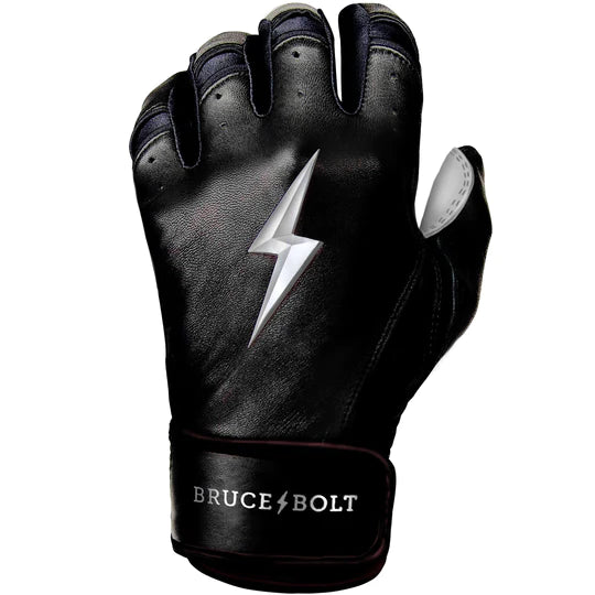 Bruce Bolt Premium Pro Chrome Series Short Cuff Batting Gloves