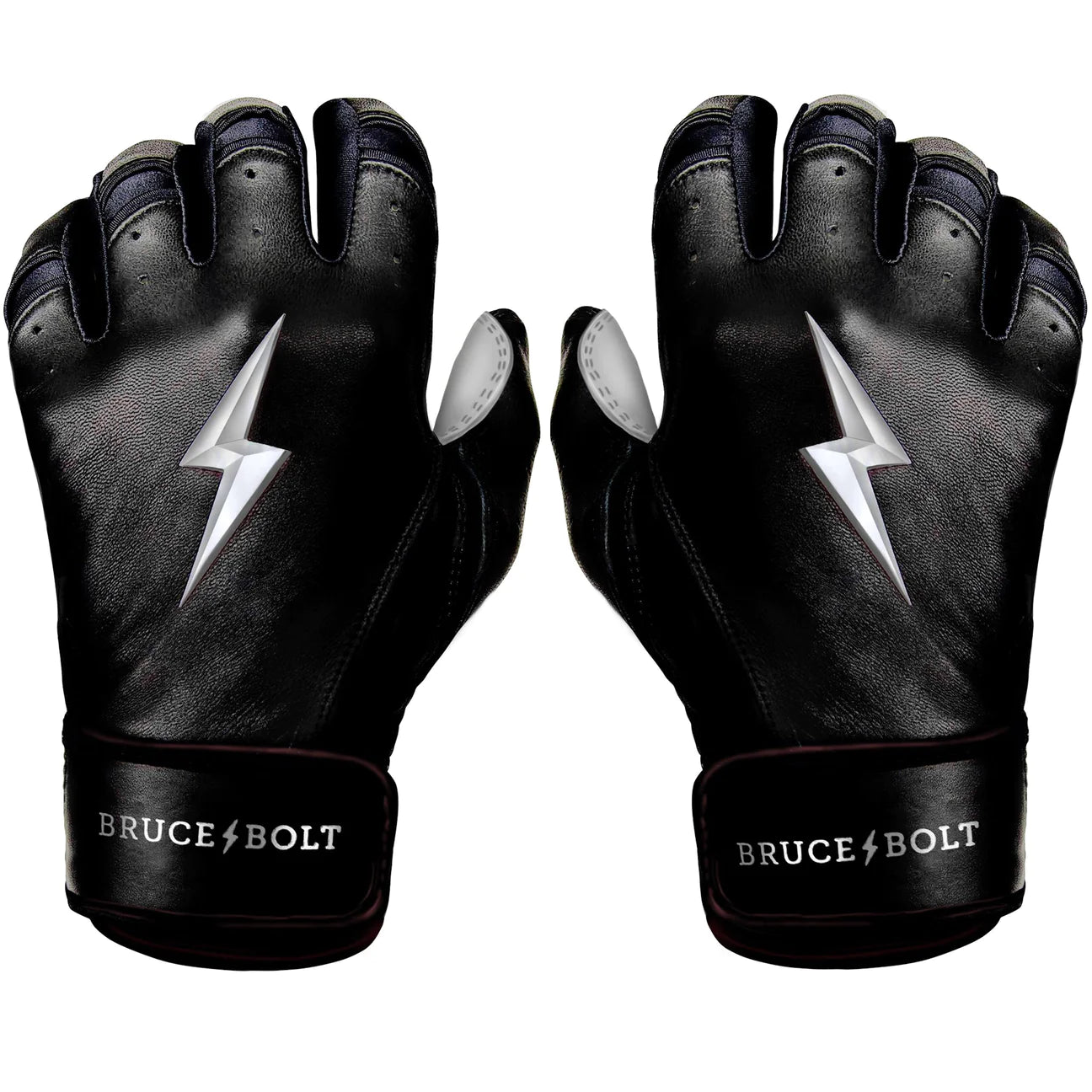 Bruce Bolt Premium Pro Chrome Series Short Cuff Batting Gloves