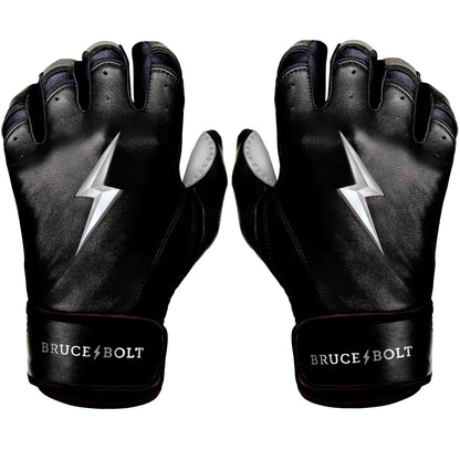 Bruce Bolt Premium Pro Chrome Series Short Cuff Batting Gloves