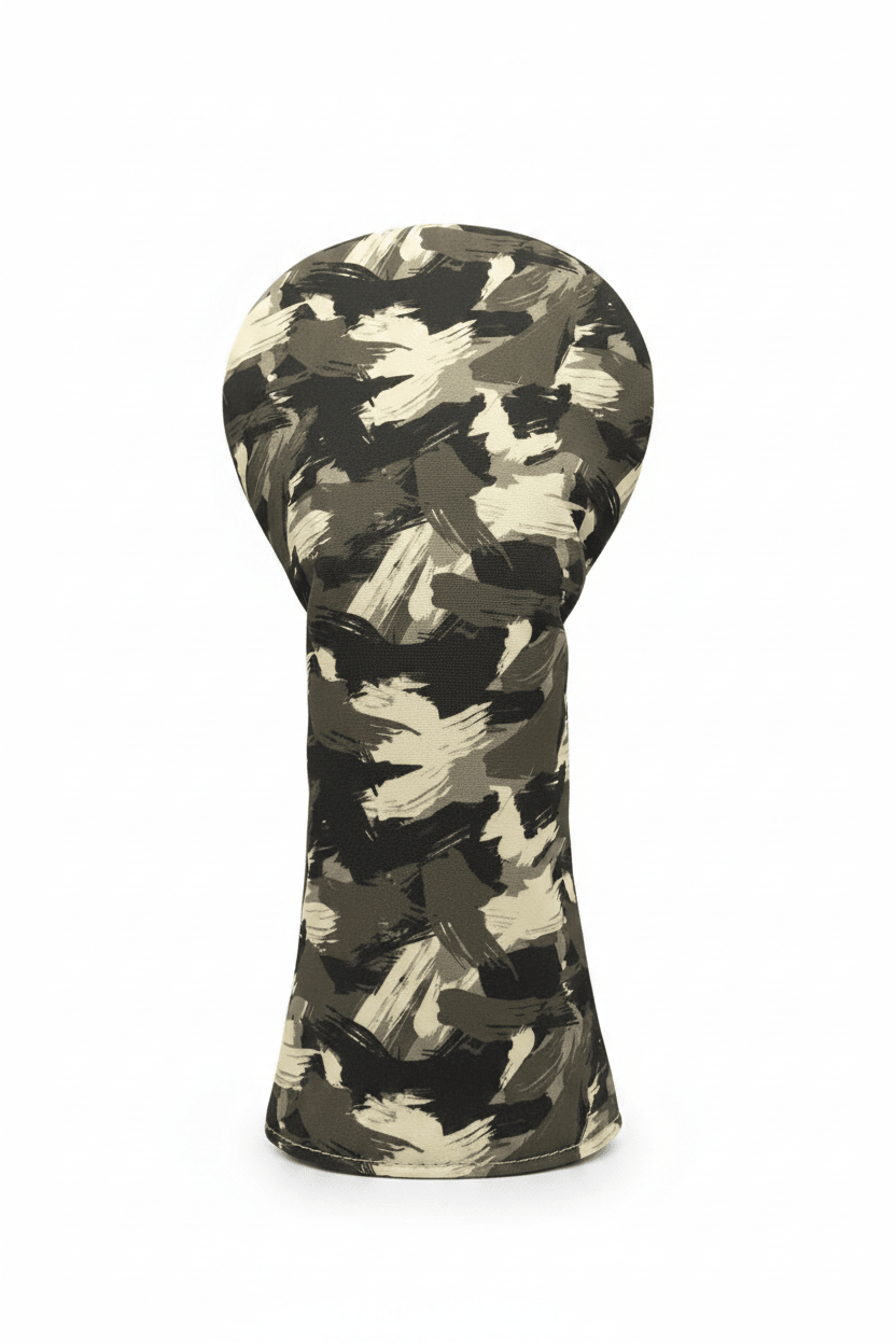Camo Golf Headcover | Rugged Woodland Pattern + Soft-Lined Protection