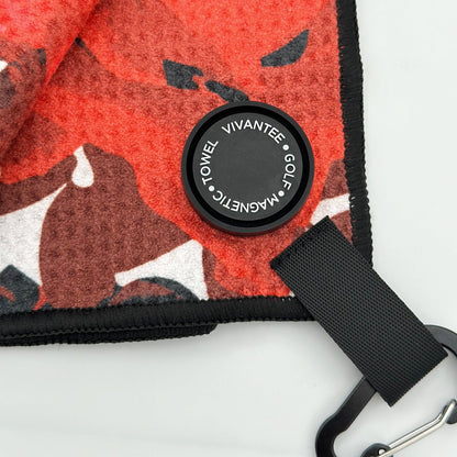 Central Petals | Floral Patterned Magnetic Golf Towel