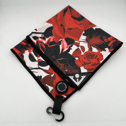 Central Petals | Floral Patterned Magnetic Golf Towel
