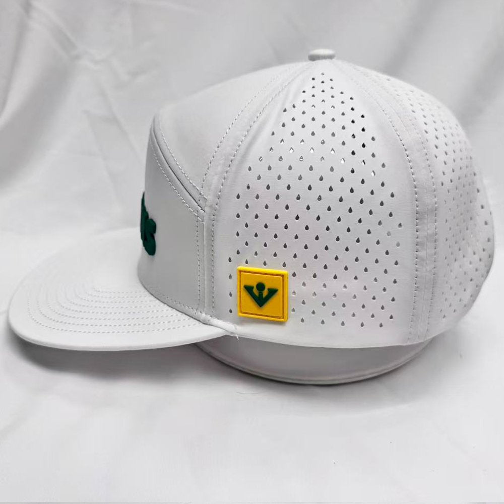 Flat Bill 6 Panel Golf Hat