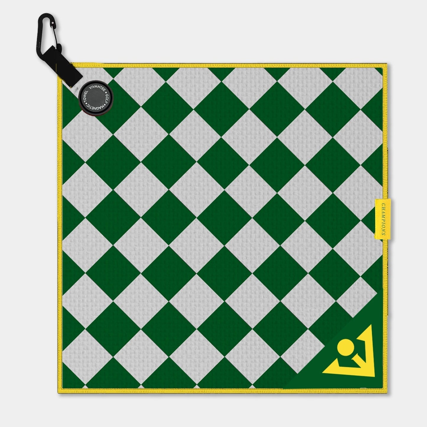 Champions Towel | Green Checkered Magnetic Golf Towel