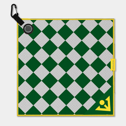 Champions Towel | Green Checkered Magnetic Golf Towel