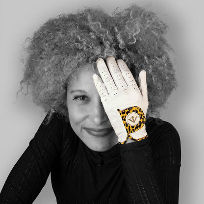 Chelsea Cheetah | Women's White Golf Glove