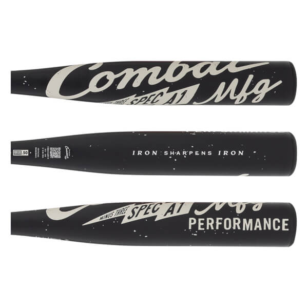 Combat MFG SPEC-A1 Iron Sharpens Iron BBCOR Baseball Bat: CBB7A1BT3