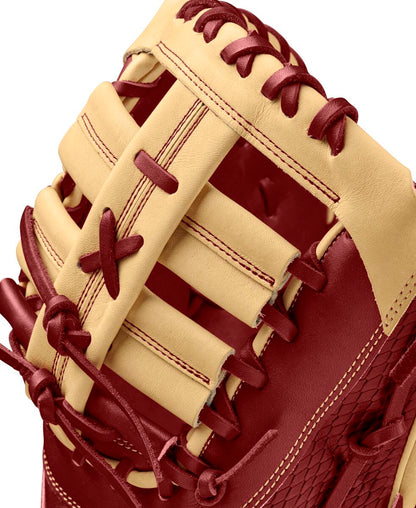 Wilson 2024 Fall A2K 1679 Red/Blonde 12.50" Baseball 1st Base Mitt WBW102684125