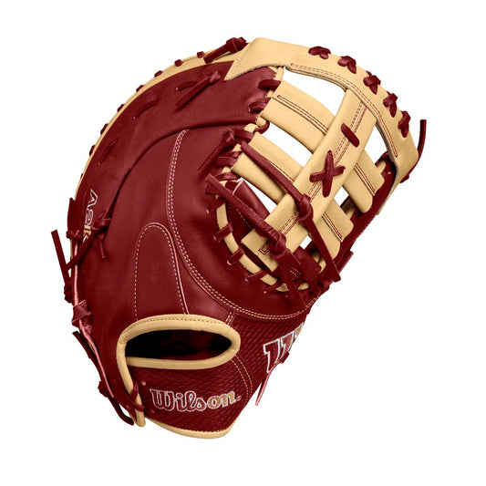 Wilson 2024 Fall A2K 1679 Red/Blonde 12.50" Baseball 1st Base Mitt WBW102684125