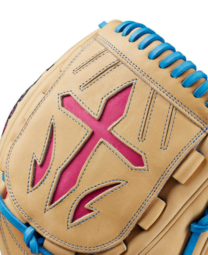 Wilson A2000 2024 AUGUST GOTM B23 Sky Blue/Pink 12.00" Baseball Glove: WBW10278812