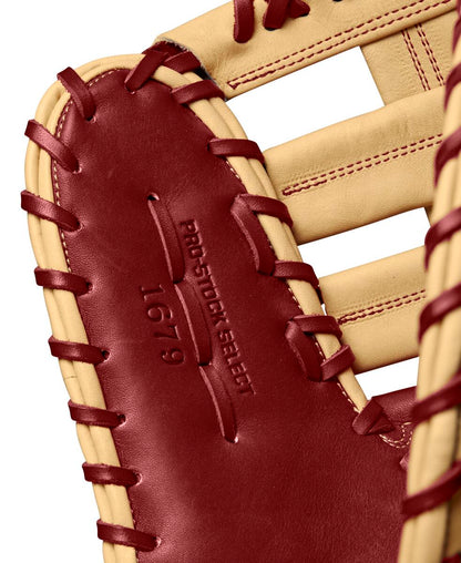 Wilson 2024 Fall A2K 1679 Red/Blonde 12.50" Baseball 1st Base Mitt WBW102684125