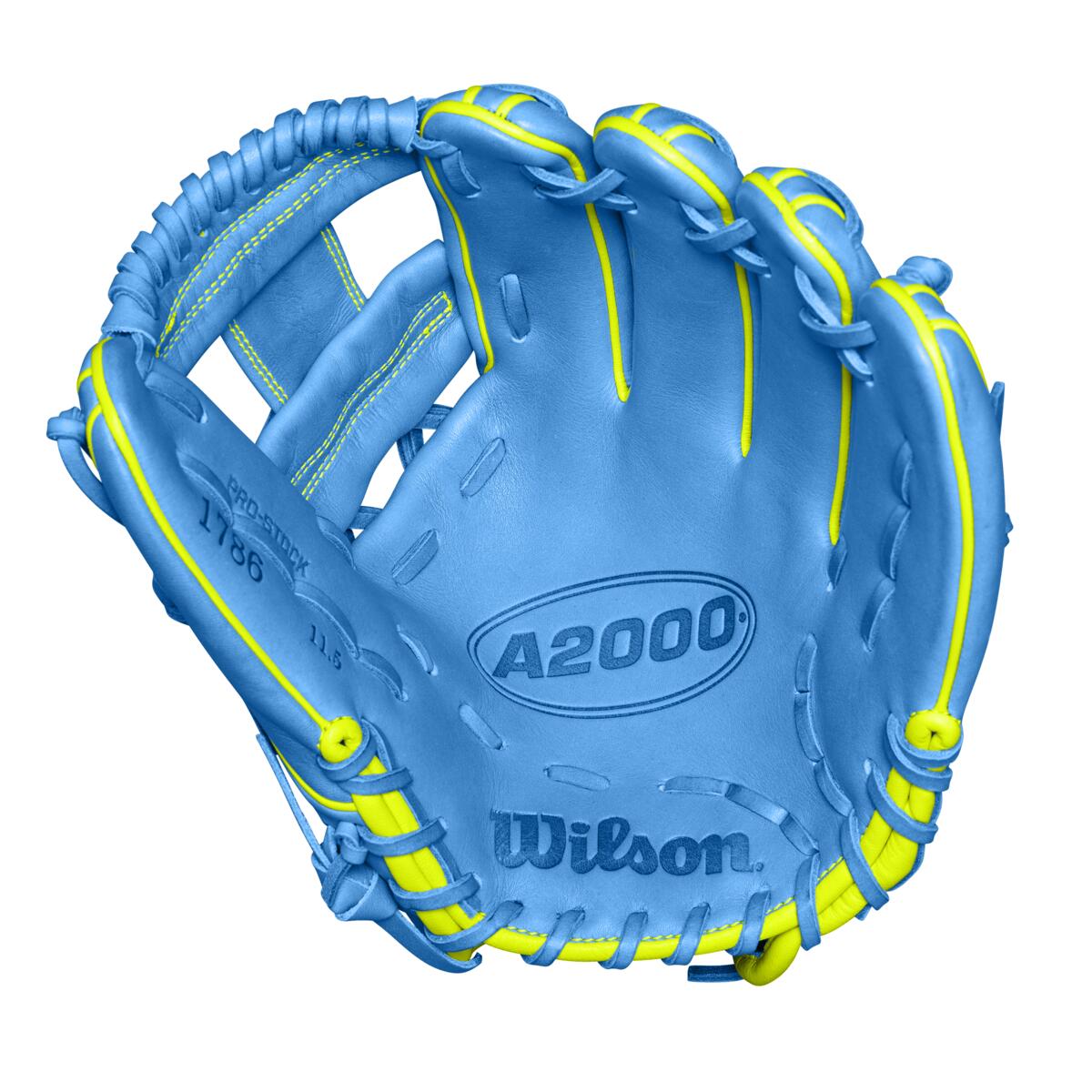 Wilson 2024 Fall A2000 1786 Sky Blue 11.5" Baseball Glove WBW102267115