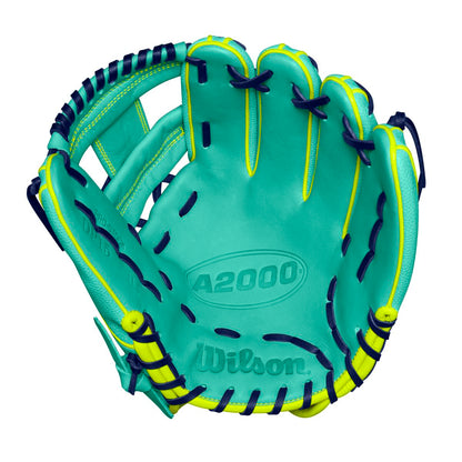Wilson 2024 Fall A2000 DP15SS Seafoam/Optic 11.5" Baseball Glove WBW102275115