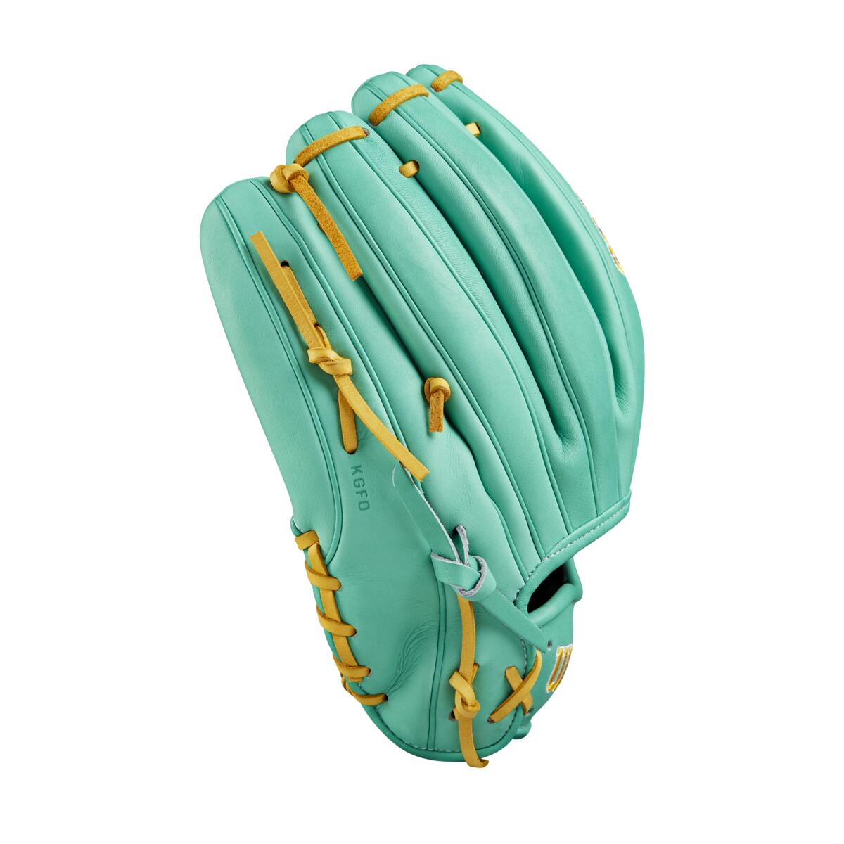 Wilson 2024 Fall A2000 B23 Seafoam/Yellow 12" Baseball Glove WBW10227012