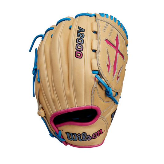 Wilson A2000 2024 AUGUST GOTM B23 Sky Blue/Pink 12.00" Baseball Glove: WBW10278812