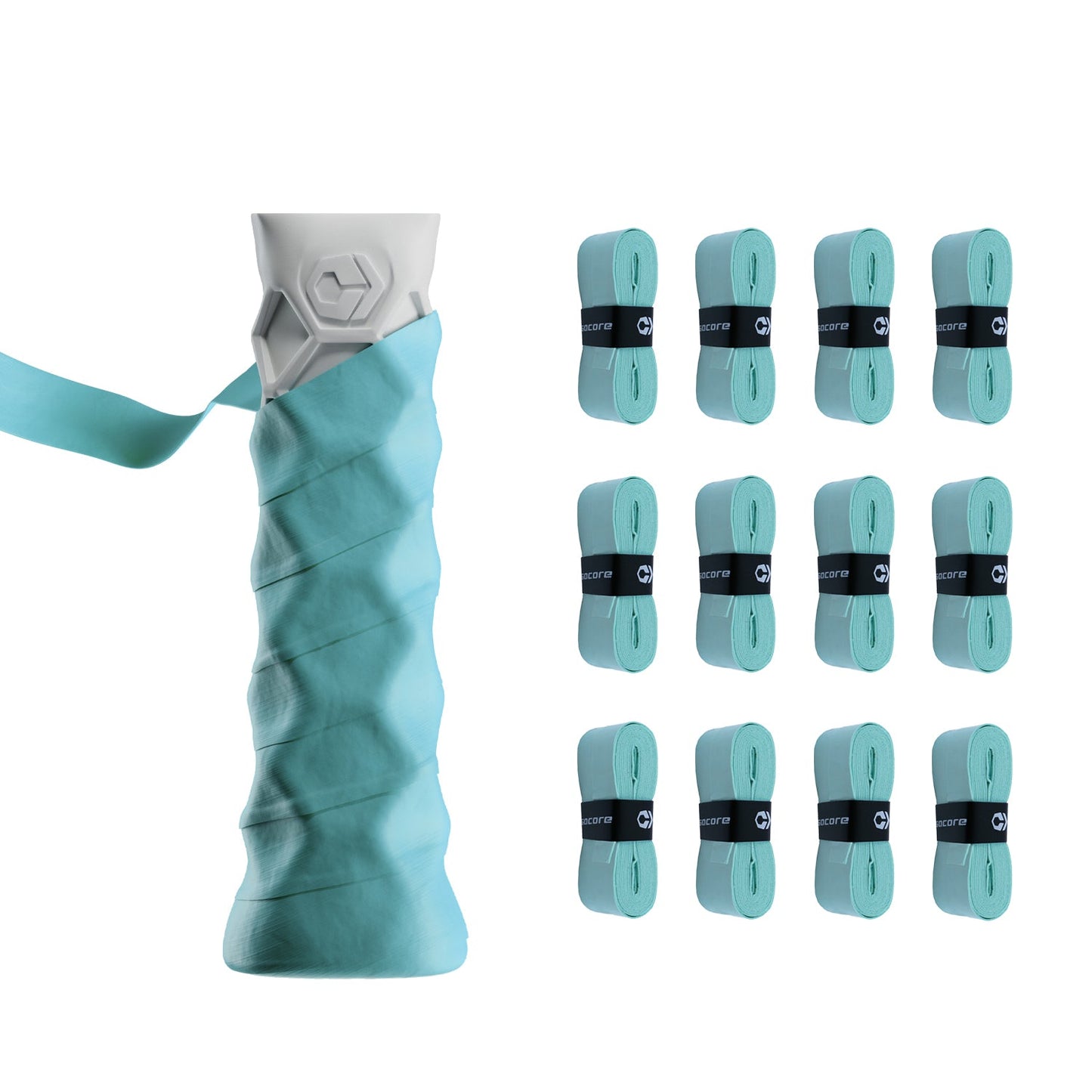 Hesacore Hesatac Overgrip – Turquoise (6 & 12 Pack)