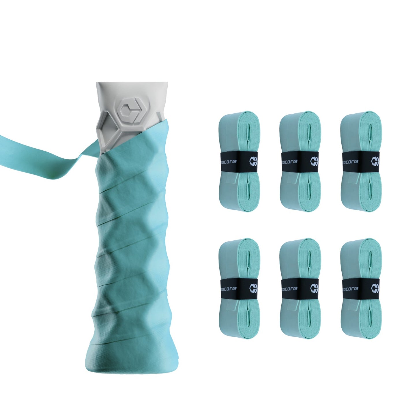 Hesacore Hesatac Overgrip – Turquoise (6 & 12 Pack)