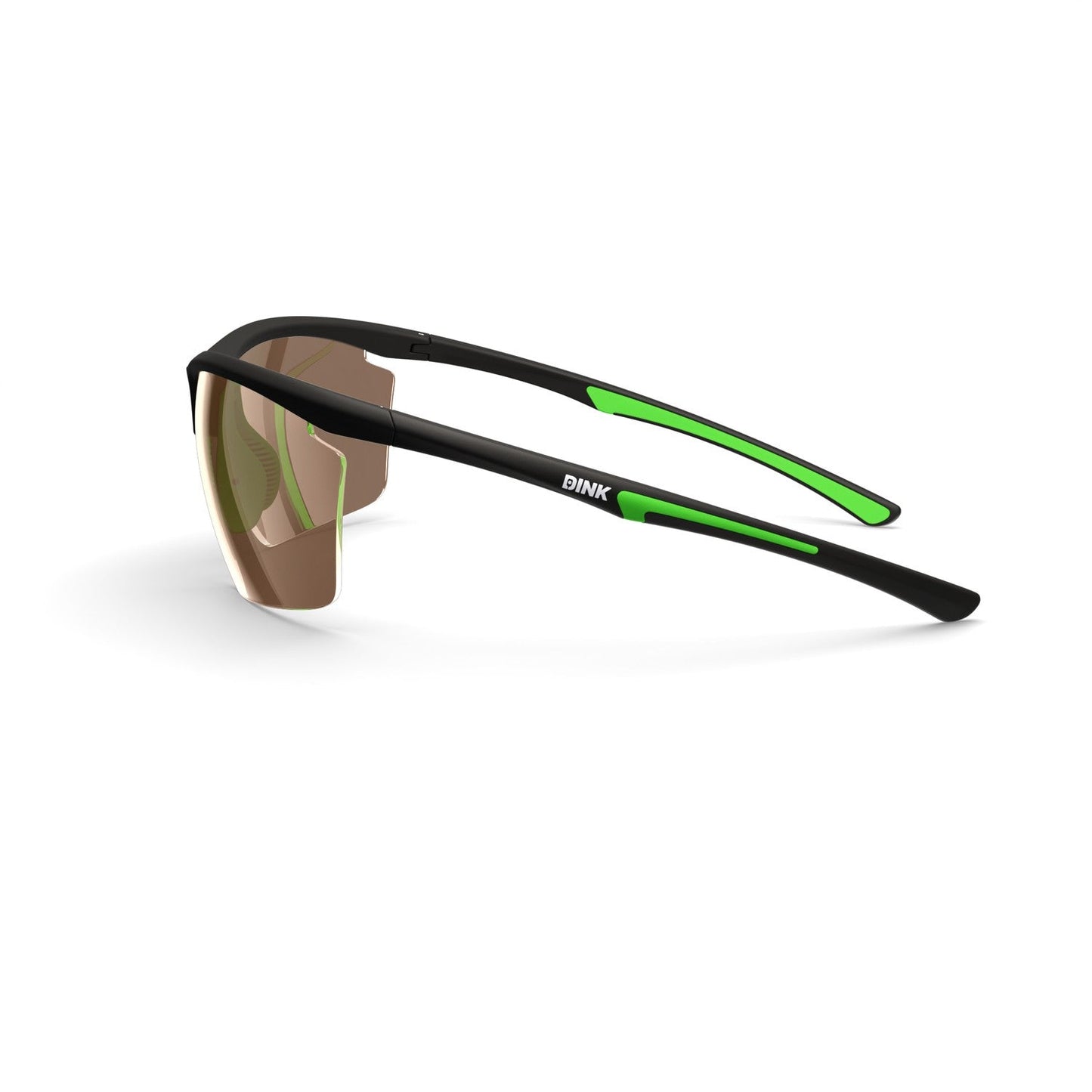 Daytona Petite Large Sunglasses - Black/Green
