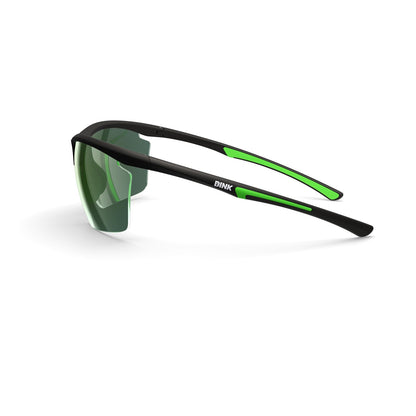Daytona Petite Large Sunglasses - Black/Green