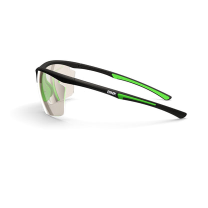 Daytona Petite Large Pickleball Sunglasses - Black/Green