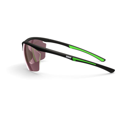 Daytona Petite Large Sunglasses - Black/Green