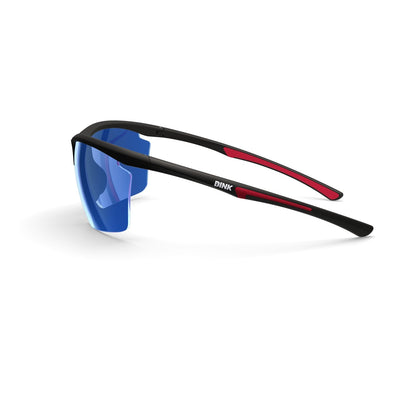 Daytona Petite Large Sunglasses - Black/Red