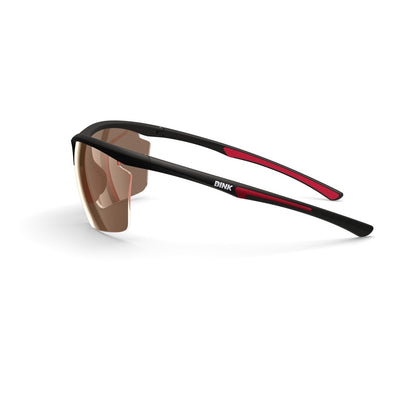 Daytona Petite Large Sunglasses - Black/Red
