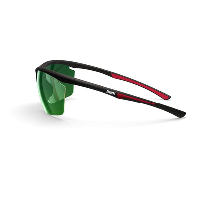 Daytona Petite Large Sunglasses - Black/Red