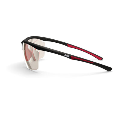 Daytona Petite Large Sunglasses - Black/Red