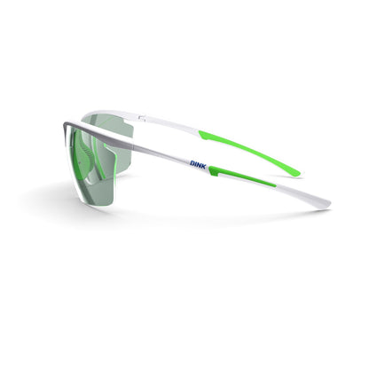 Daytona Petite Large Sunglasses - White/Green