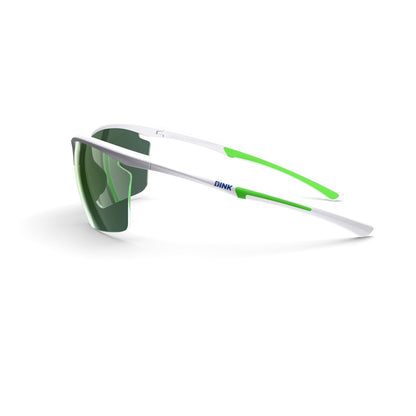 Daytona Petite Large Sunglasses - White/Green