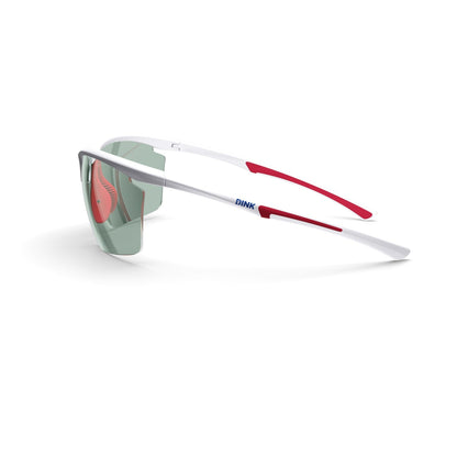 Daytona Petite Large Pickleball Sunglasses - White/Green