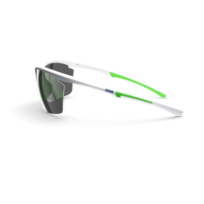 Daytona Petite Large Sunglasses - White/Green