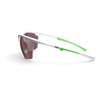 Daytona Petite Large Sunglasses - White/Green