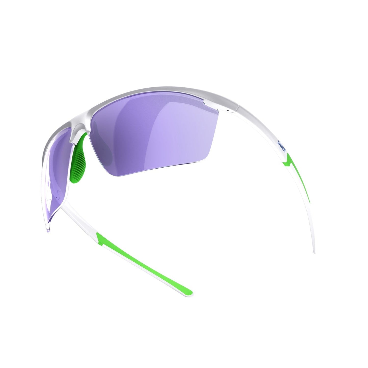 Daytona Petite Large Sunglasses - White/Green