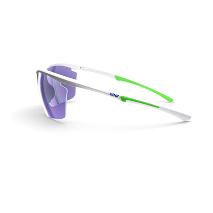 Daytona Petite Large Sunglasses - White/Green