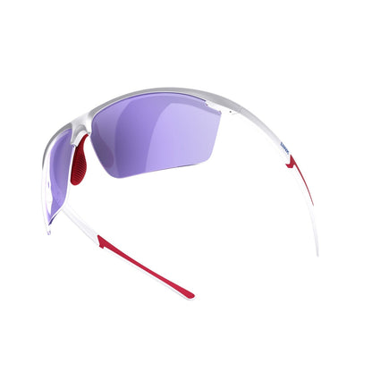 Daytona Petite Large Sunglasses - White/Red
