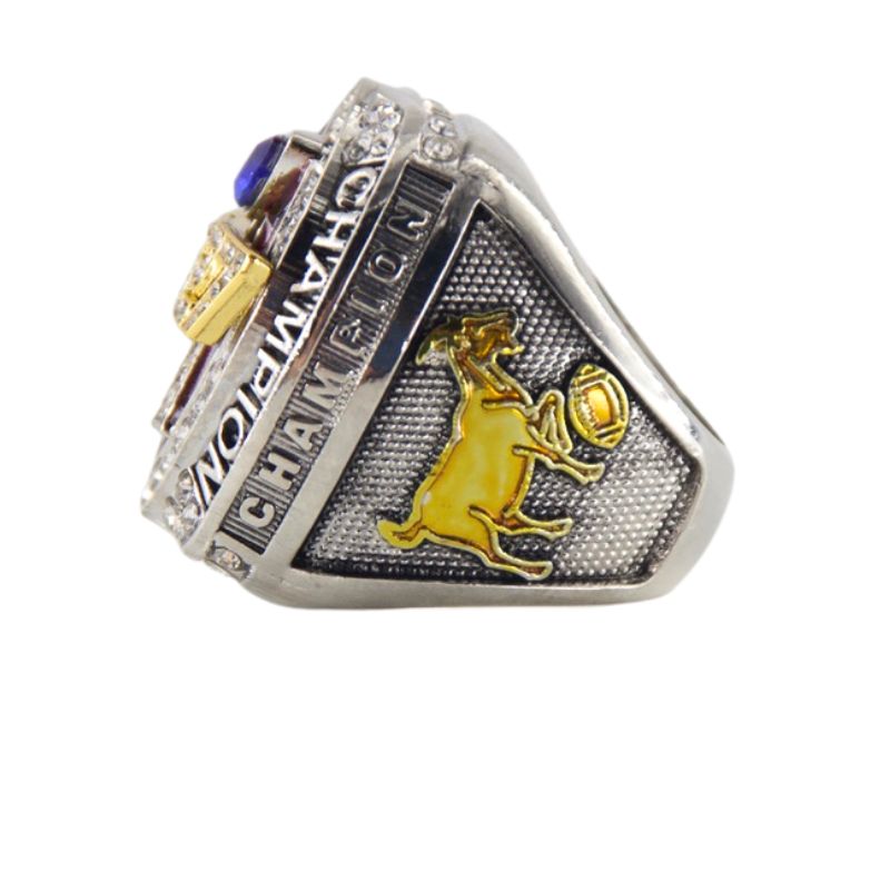 2027 Fantasy Football Championship Ring Replica – Ram Head Design with Color Enamel Details