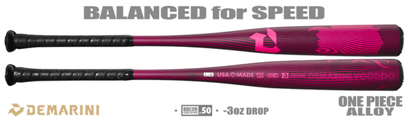 DeMarini 2024 Voodoo One Limited Edition Pink BBCOR Baseball Bat