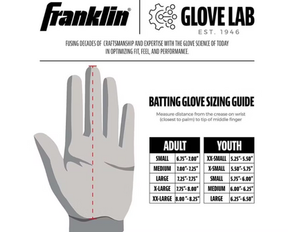Franklin CFX Pro Hi-Lite Adult Batting Gloves