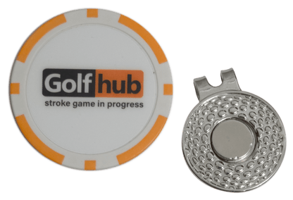 “Golfhub – Stroke Game in Progress” Golf Ball Marker Poker Chip